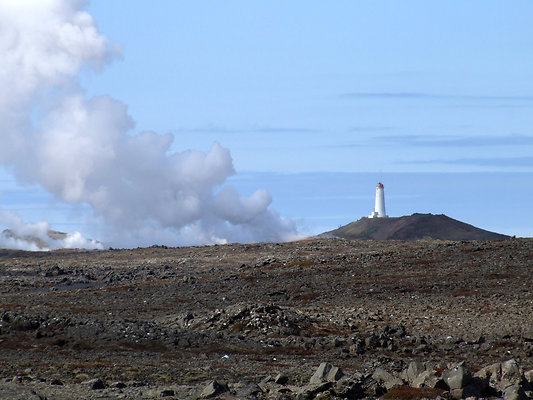 Reykjanes desert ligthhouse