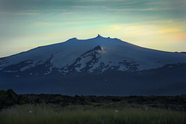 Snaefellsjokull July sunset